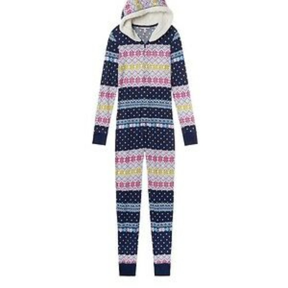 Victoria's Secret Multicolor Patterned Onesie Pajama